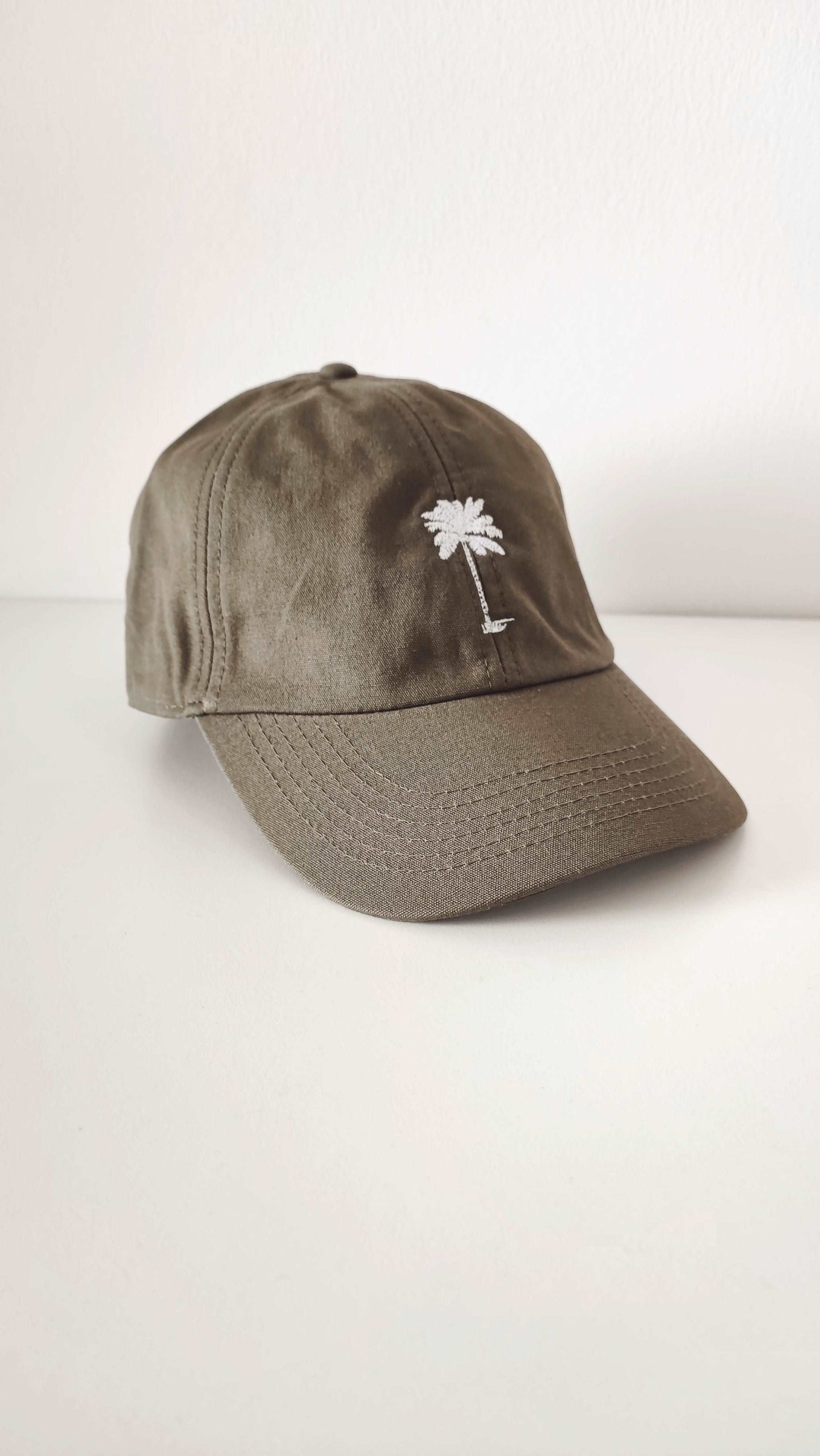 PALM TREE CREW CAP KHAKI