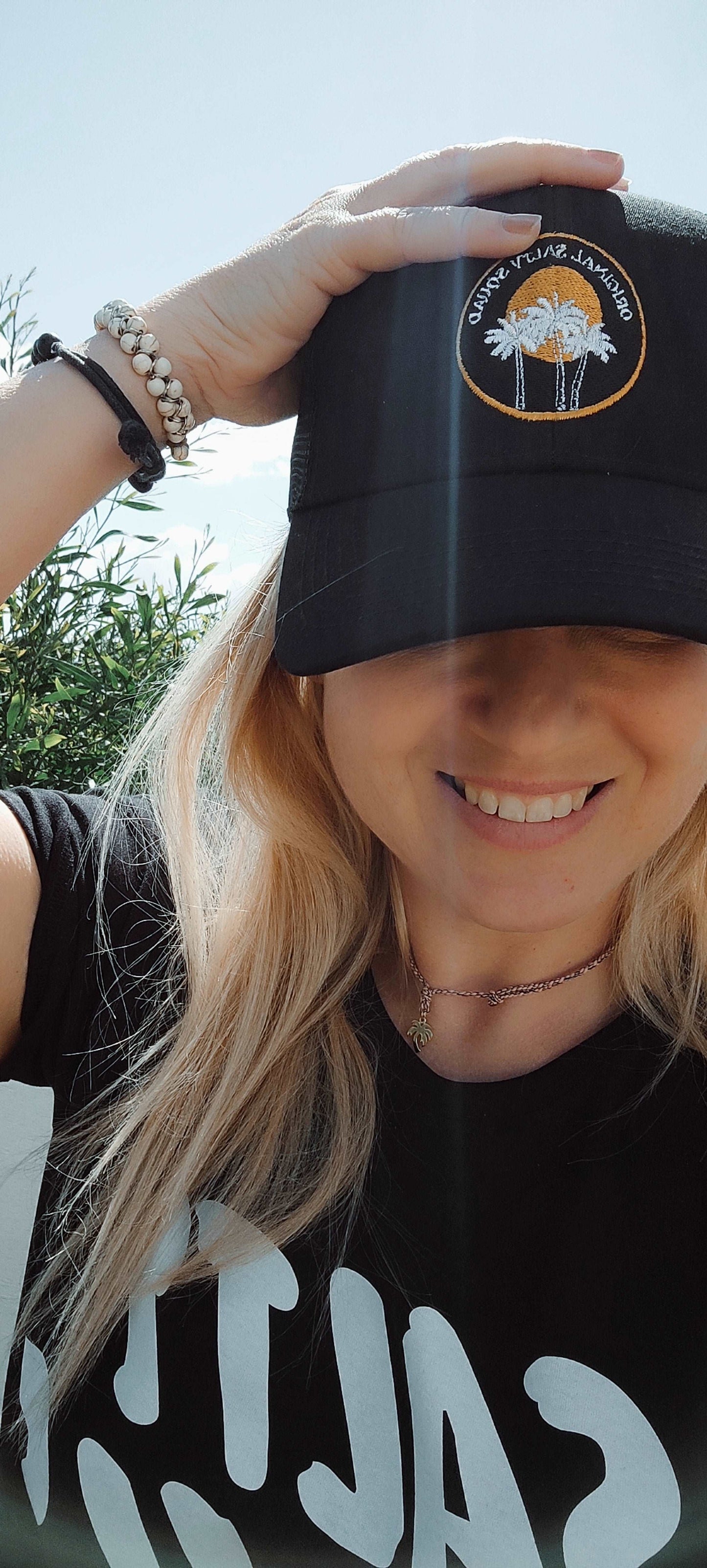 SALTY SQUAD TRUCKER CAP SAND
