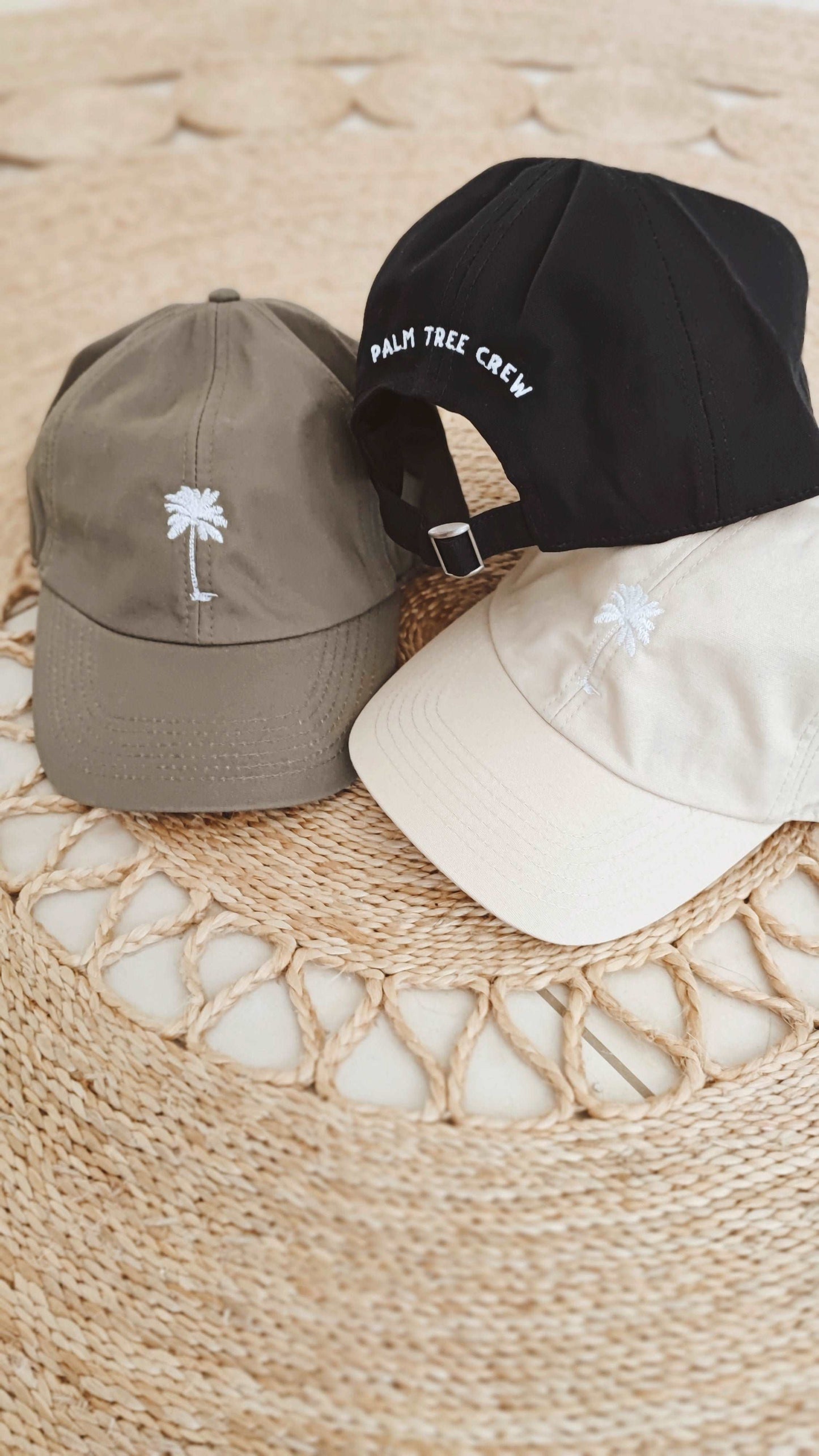 PALM TREE CREW CAP KHAKI