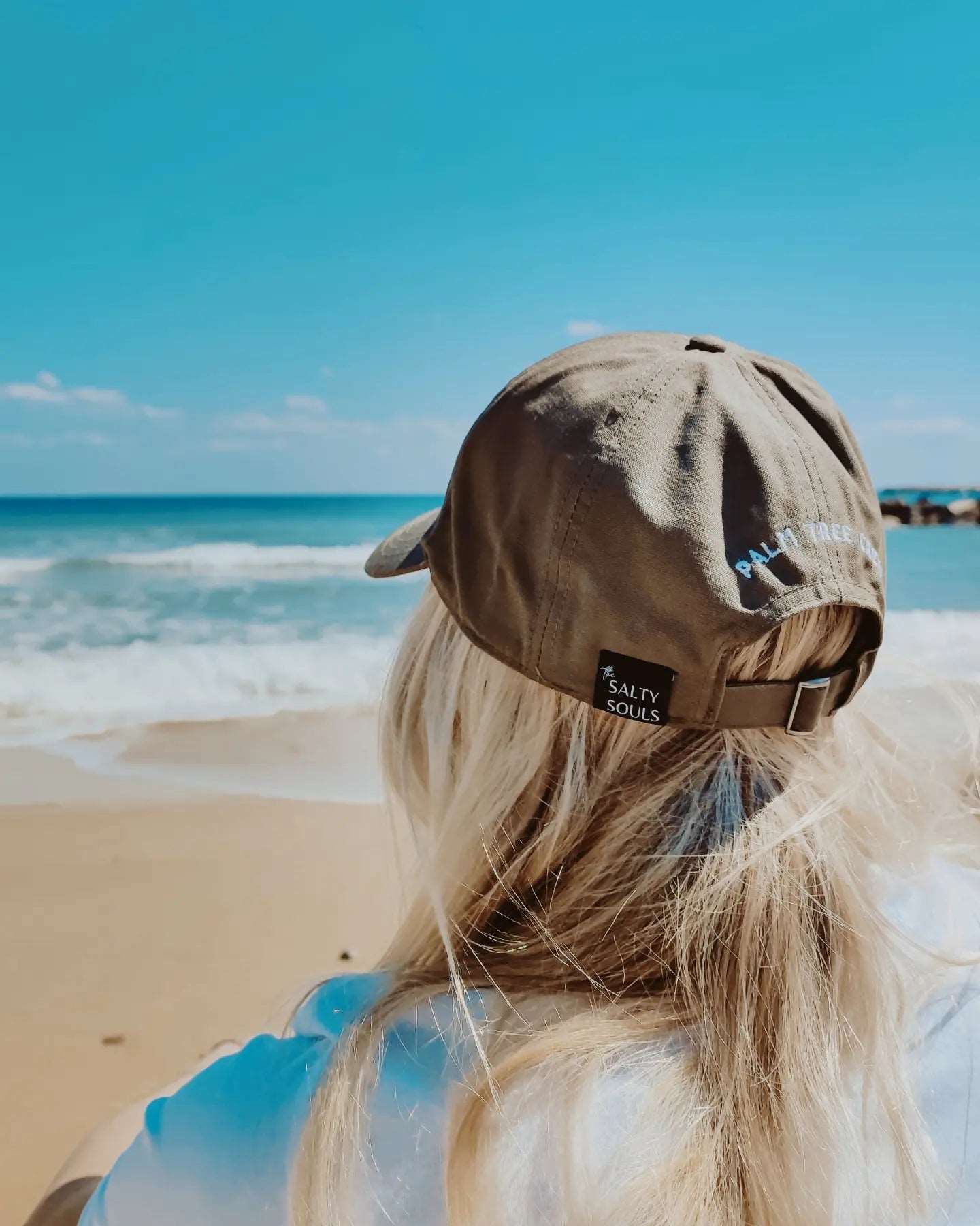 PALM TREE CREW CAP KHAKI