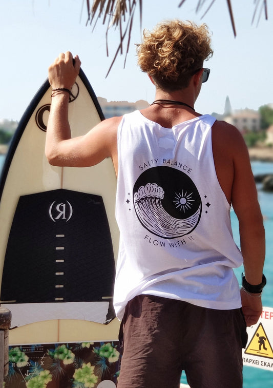 "SALTY BALANCE"    100% ORGANIC COTTON T-SHIRT