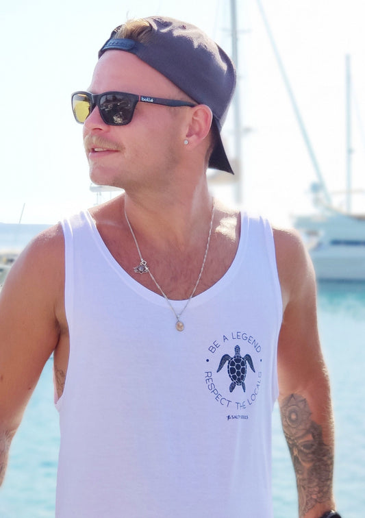 "RESPECT THE LOCALS"    100% ORGANIC COTTON T-SHIRT