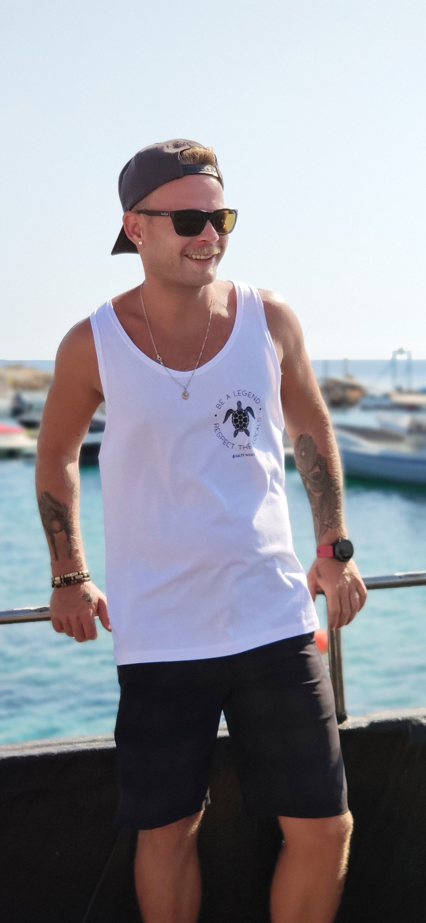 "RESPECT THE LOCALS" 100% ORGANIC COTTON T-SHIRT