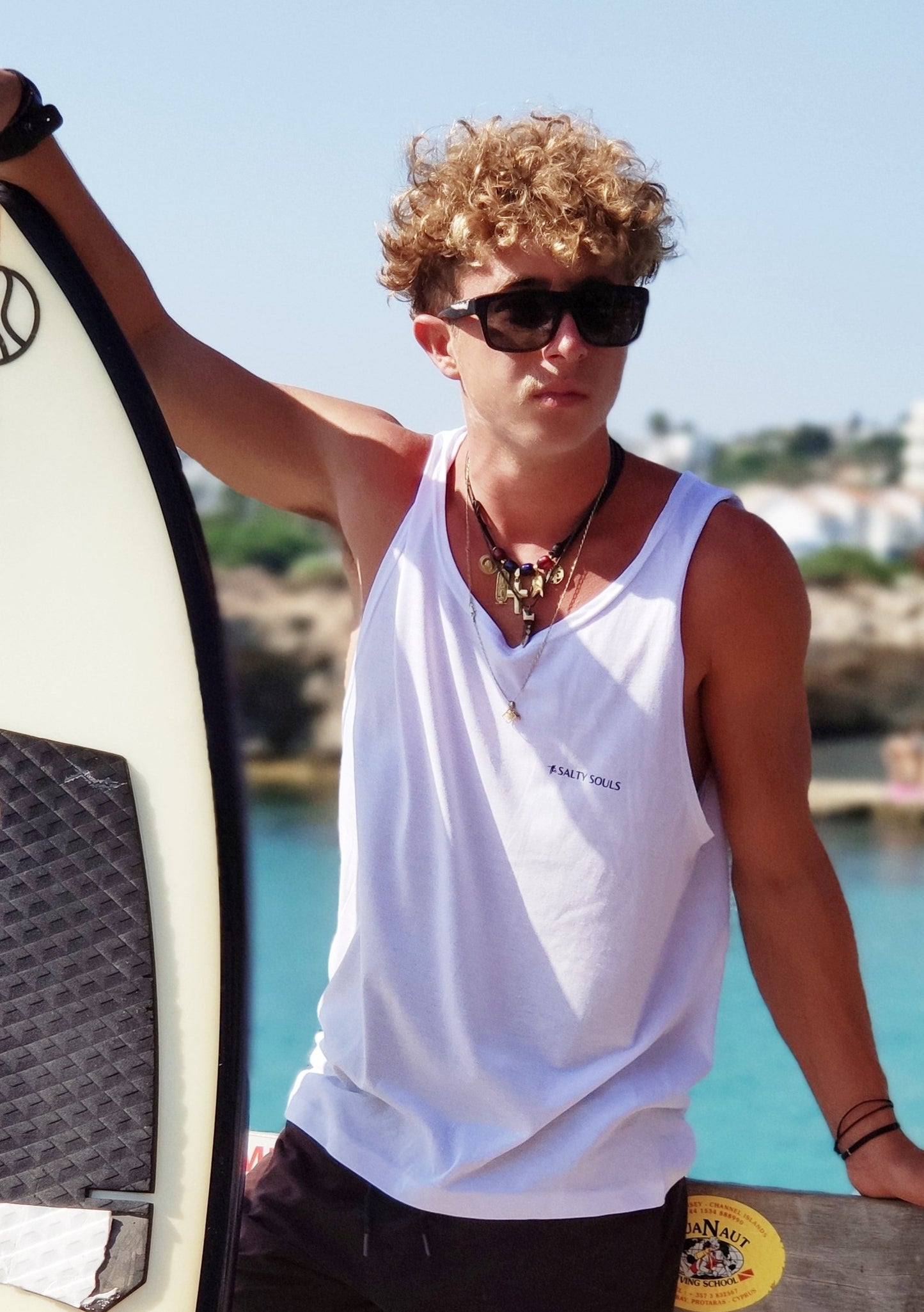 "SALTY BALANCE" 100% ORGANIC COTTON T-SHIRT