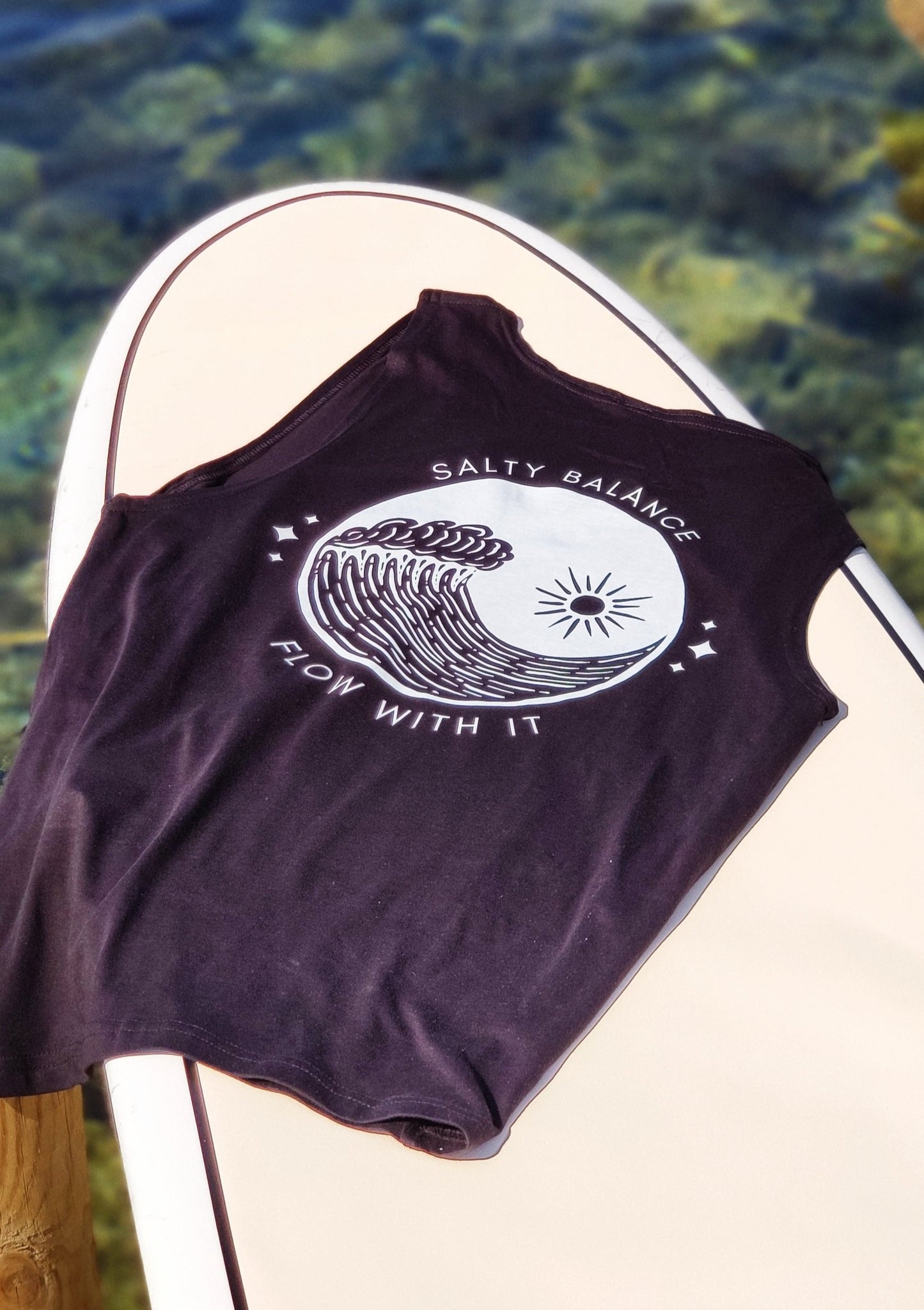 "SALTY BALANCE" 100% ORGANIC COTTON T-SHIRT