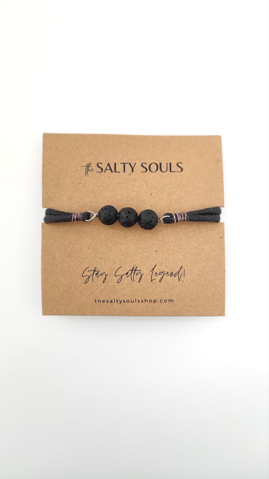 LAVA STONE BRACELET TRIO PINK