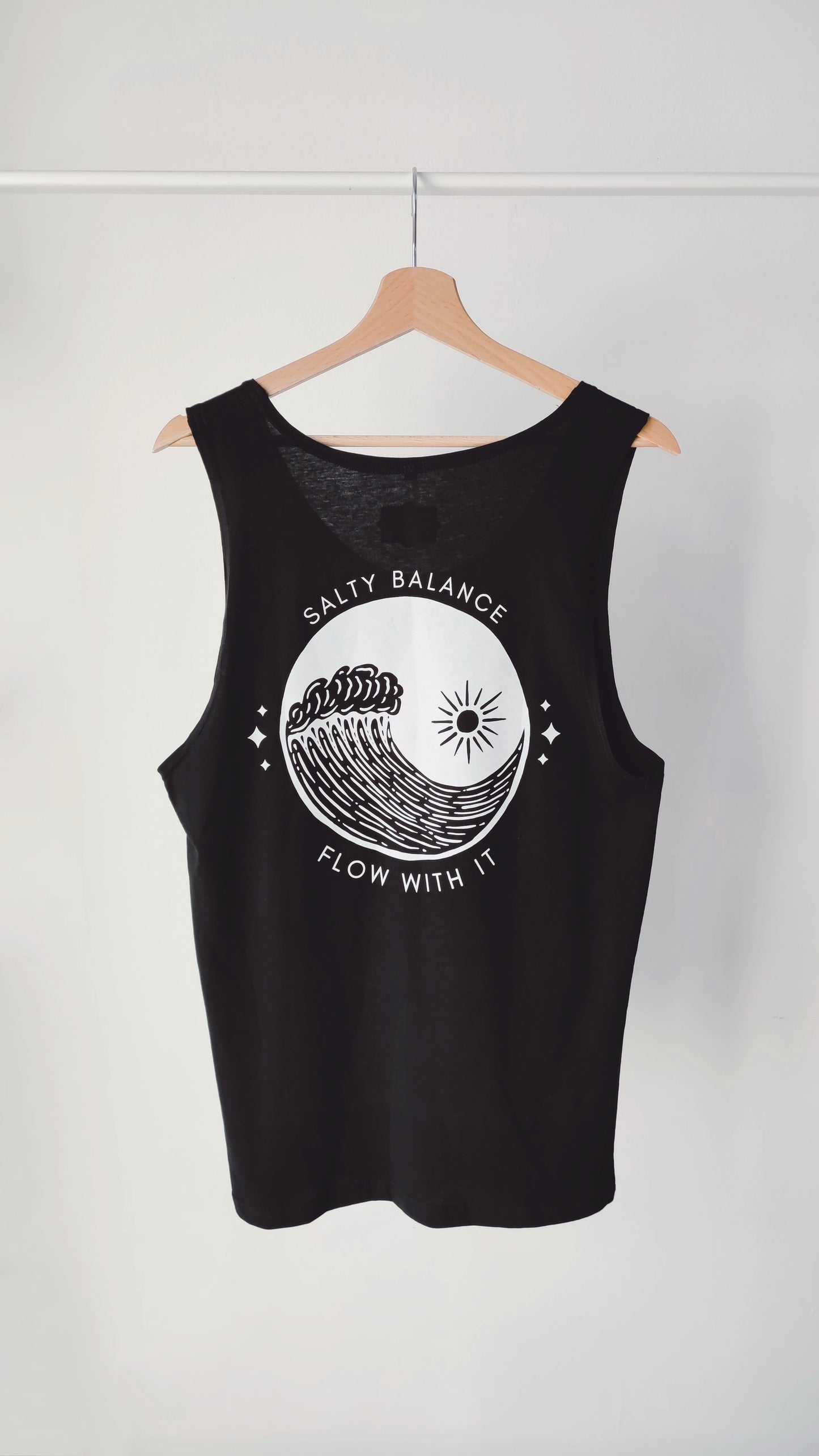 "SALTY BALANCE" 100% ORGANIC COTTON T-SHIRT