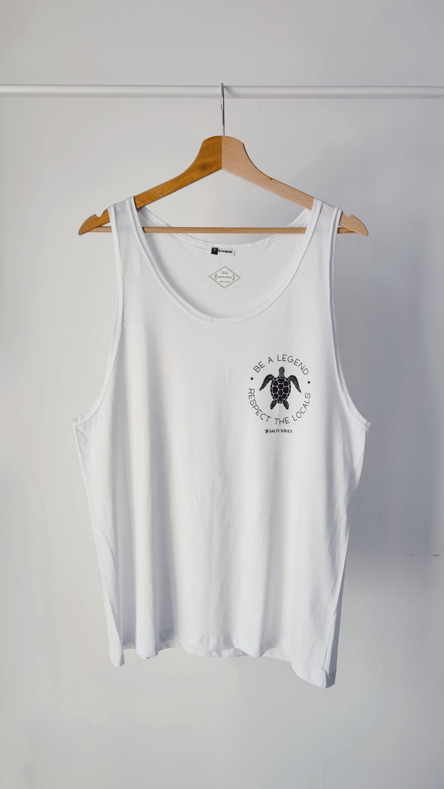 "RESPECT THE LOCALS" 100% ORGANIC COTTON T-SHIRT
