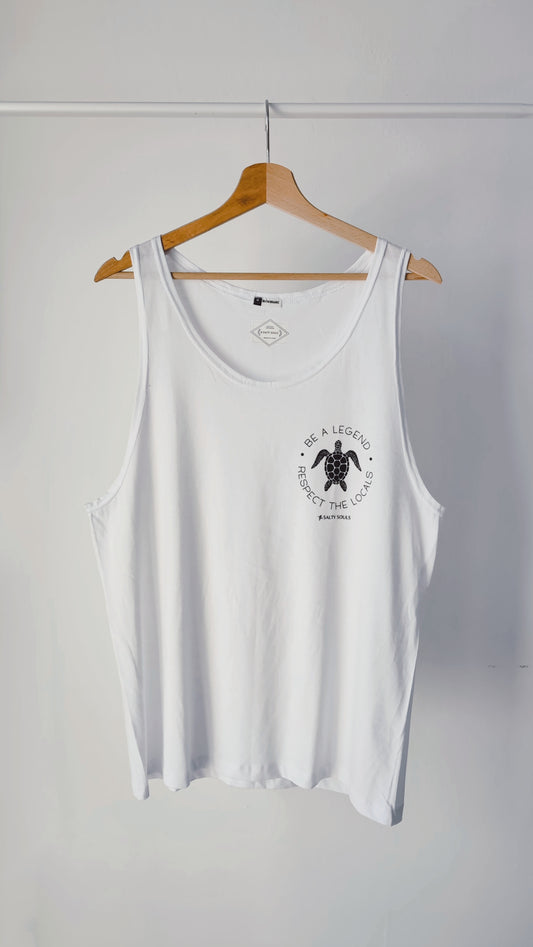 "RESPECT THE LOCALS"    100% ORGANIC COTTON T-SHIRT