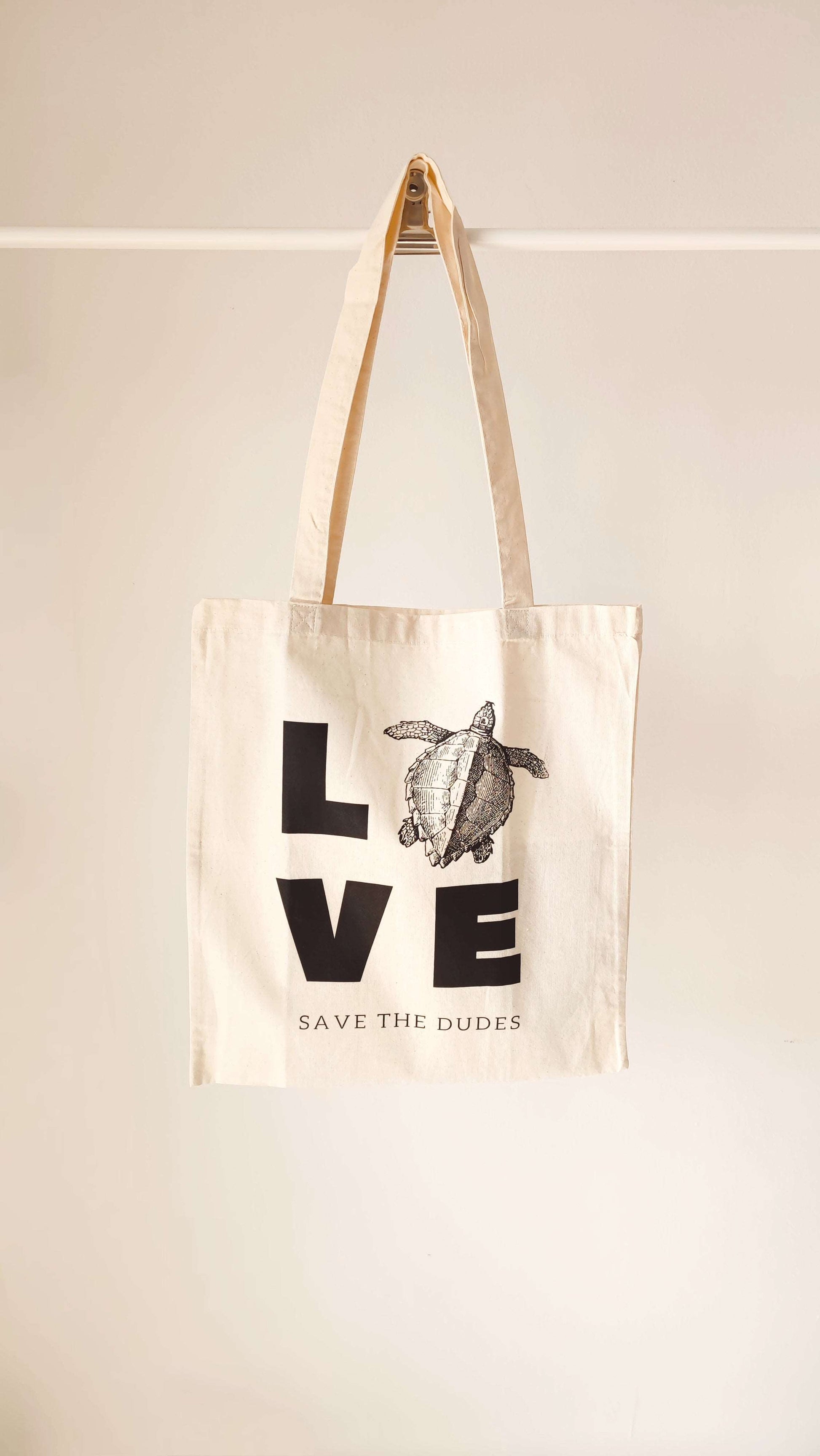 SAVE THE DUDES TOTE